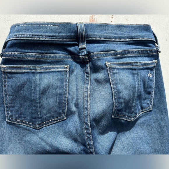 Women's Rag & Bone Jeans Blue Joshua 26 Slim Stretch Skinny Ankle City Classic - Picture 10 of 11
